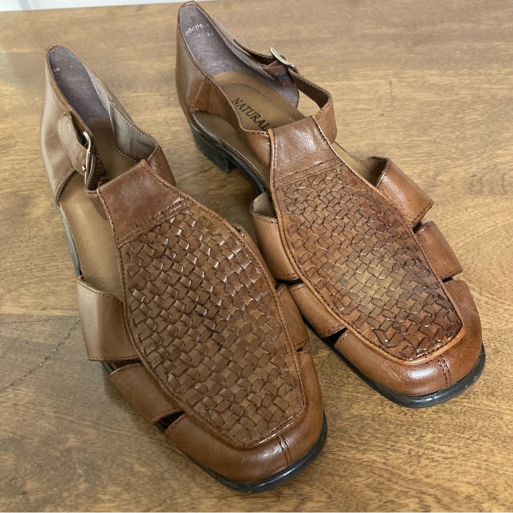 Naturalizer Brown Woven Fisherman Sandals